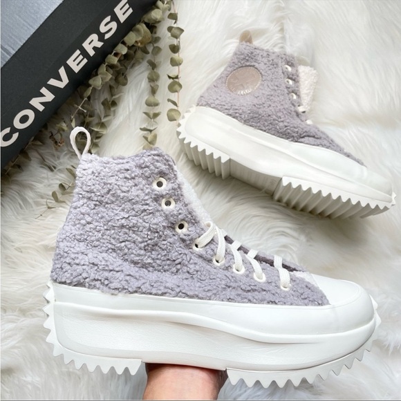 Converse Run Star Hike Sherpa Platform Vapor Mauve PRICE FIRM - Picture 4 of 16